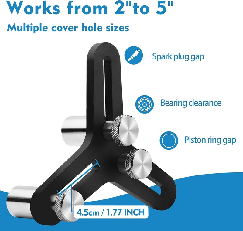 Kujunpao Universal Piston Ring Squaring Tool for End Gap 2-5inch Bores with 32 Blades Feeler Gauge Gap Measuring Tool ﻿ - Image 3